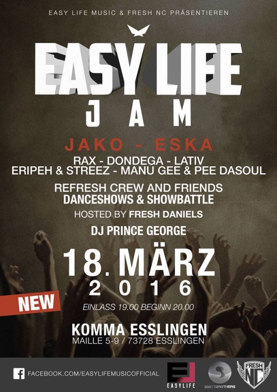 easy life jam flyer